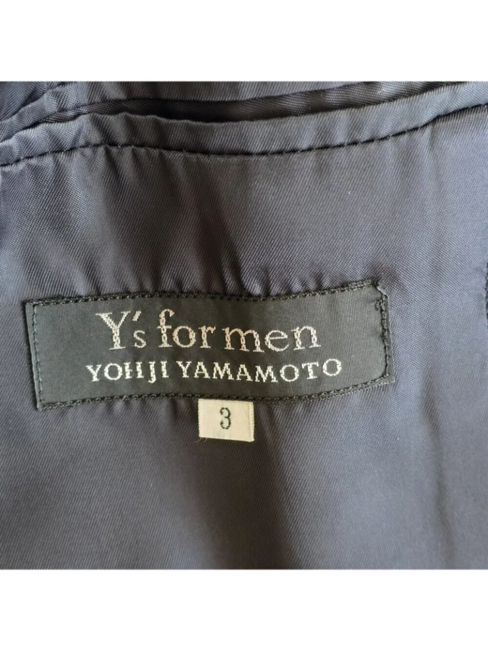 Vtg Y's Yohji Yamamoto Blazer Mens Sz 3/L Black Lined 3B Avant Garde Unisex Edgy